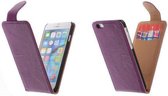 Lila Apple iPhone 6 Kreukelleer Flip Case/Cover