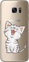 Samsung Galaxy S6 Siliconen hoesje (katje)