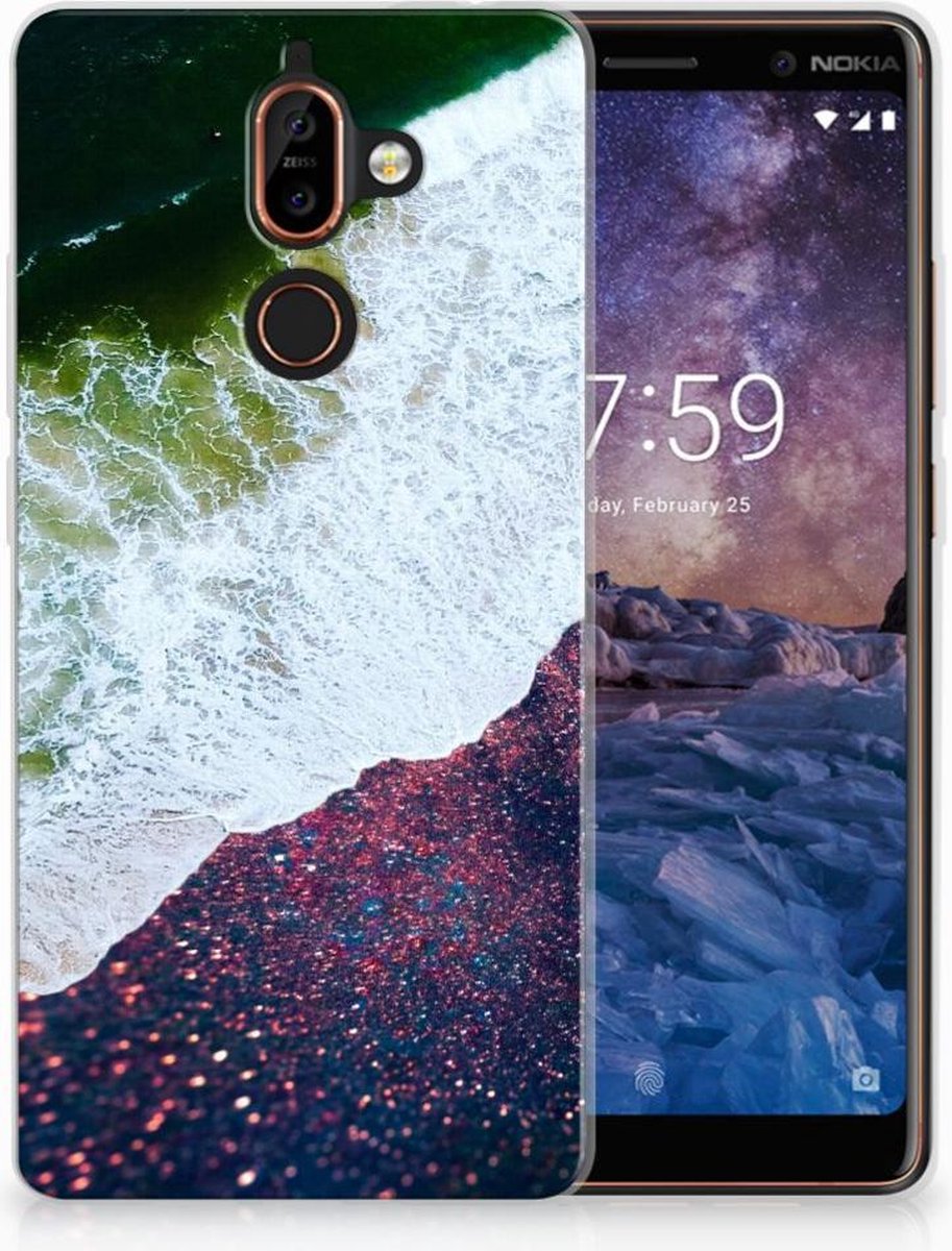 Nokia 7 Plus TPU Hoesje Sea in Space