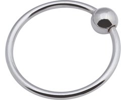 Banoch - Glansring Veronica 32 mm - metalen eikelring met bal - cockring | penisring