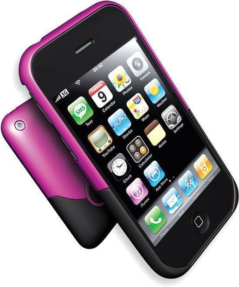 iFrogz Soft Touch voor 3G iPhone - Roze / Zwart