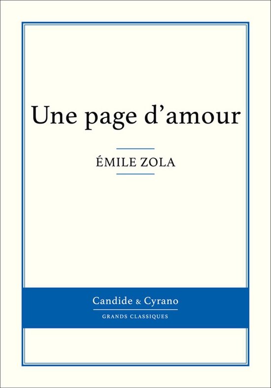 Une page d'amour - cover