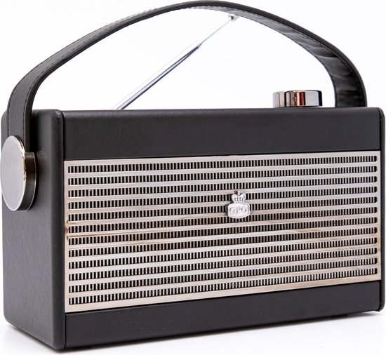 GPO DARCYBLA - Draagbare retro radio, Darcy, zwart