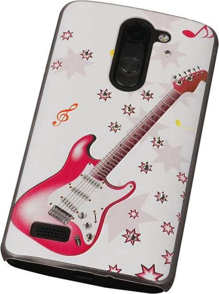 3D Hardcase met Diamant L Bello D335 Gitaar - Back Cover Case Bumper Hoesje