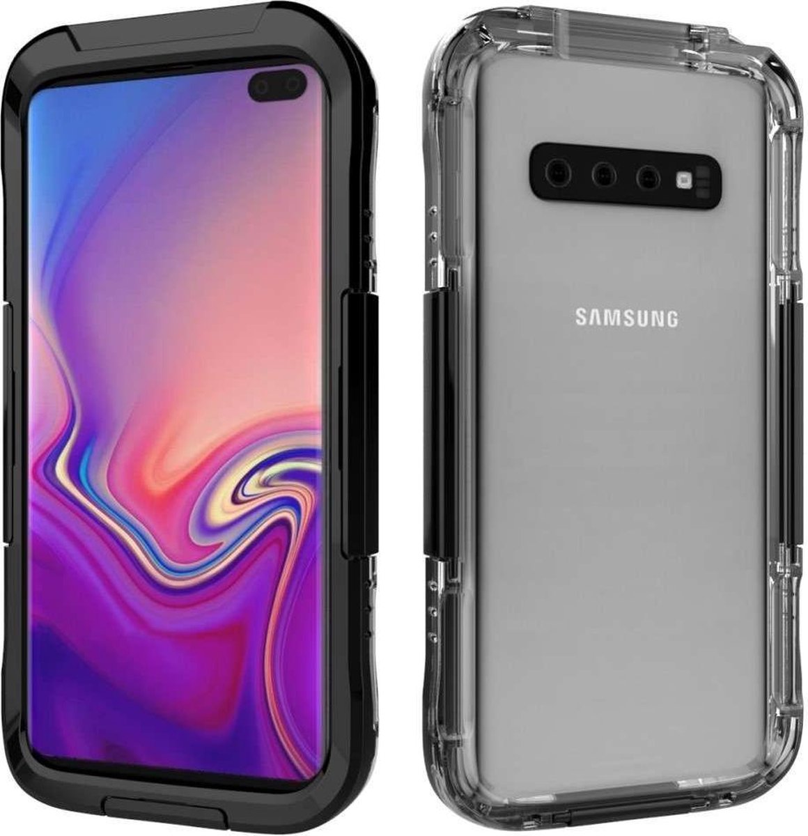 Samsung Galaxy S10 Plus hoesje Waterproof Case 10M zwart