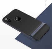 Rock Royce TPU/PC Cover iPhone X - Navy Blauw