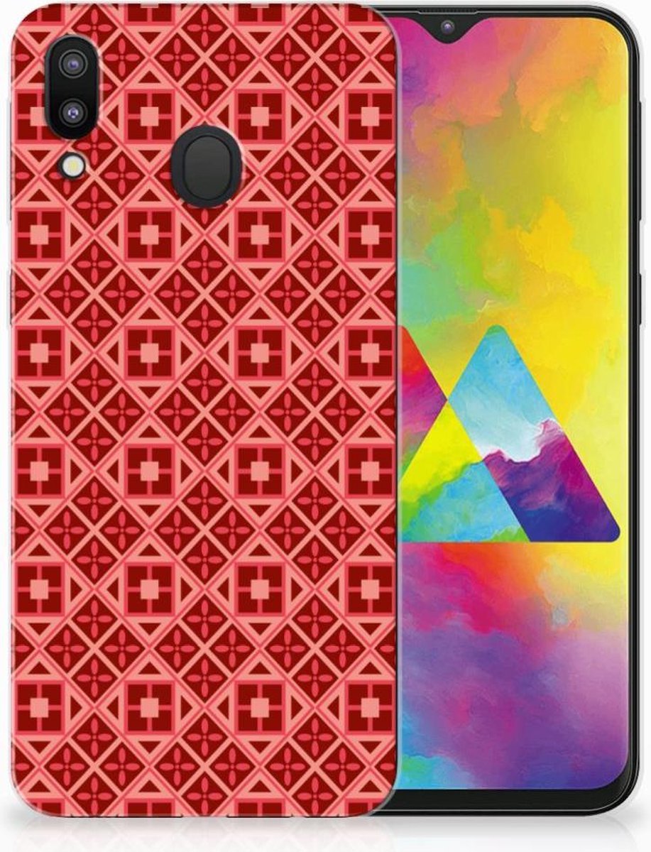 Samsung Galaxy M20 (Power) TPU bumper Batik Rood