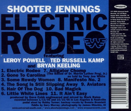 Electic Rodeo Electric Rodeo, Shooter Jennings | Muziek | bol