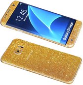 Xssive Glitter Sticker voor Samsung Galaxy S7 Edge G935 Goud Duo Pack - 2 stuks