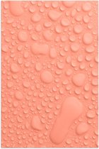Poster – Druppels op Roze Achtergrond - 100x150cm Foto op Posterpapier