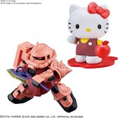 Bandai - Gundam x Hello Kitty - MS-06S Char's Zaku II SD Gundam - Cross Silhouette  - Bouwpakket - Modelbouw