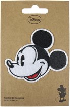 Patch Mickey Mouse Zwart Wit Polyester