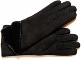 Lederen Lammy Vingerhandschoenen Art. 9046 - zwart - 7.5