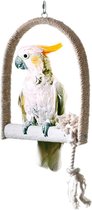 Vogelspeelgoed Sisalschommel L - Crème - 21 x 4 x 30 cm