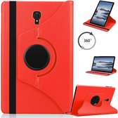 Draaibaar Hoesje - Rotation Tabletcase - Multi stand Case Geschikt voor: Samsung Galaxy Tab A 10.5 inch T590/T595 (2018) - rood