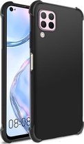 Shockproof Soft TPU hoesje zwart Silicone Case Geschikt voor: Huawei  P40 Lite