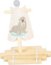 Small Foot - Badspeelgoed Vlot Walrus Junior 20 Cm Hout/textiel