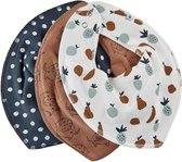 Pippi Slab Bandana Junior Polykatoen Wit One-size 3 Stuks