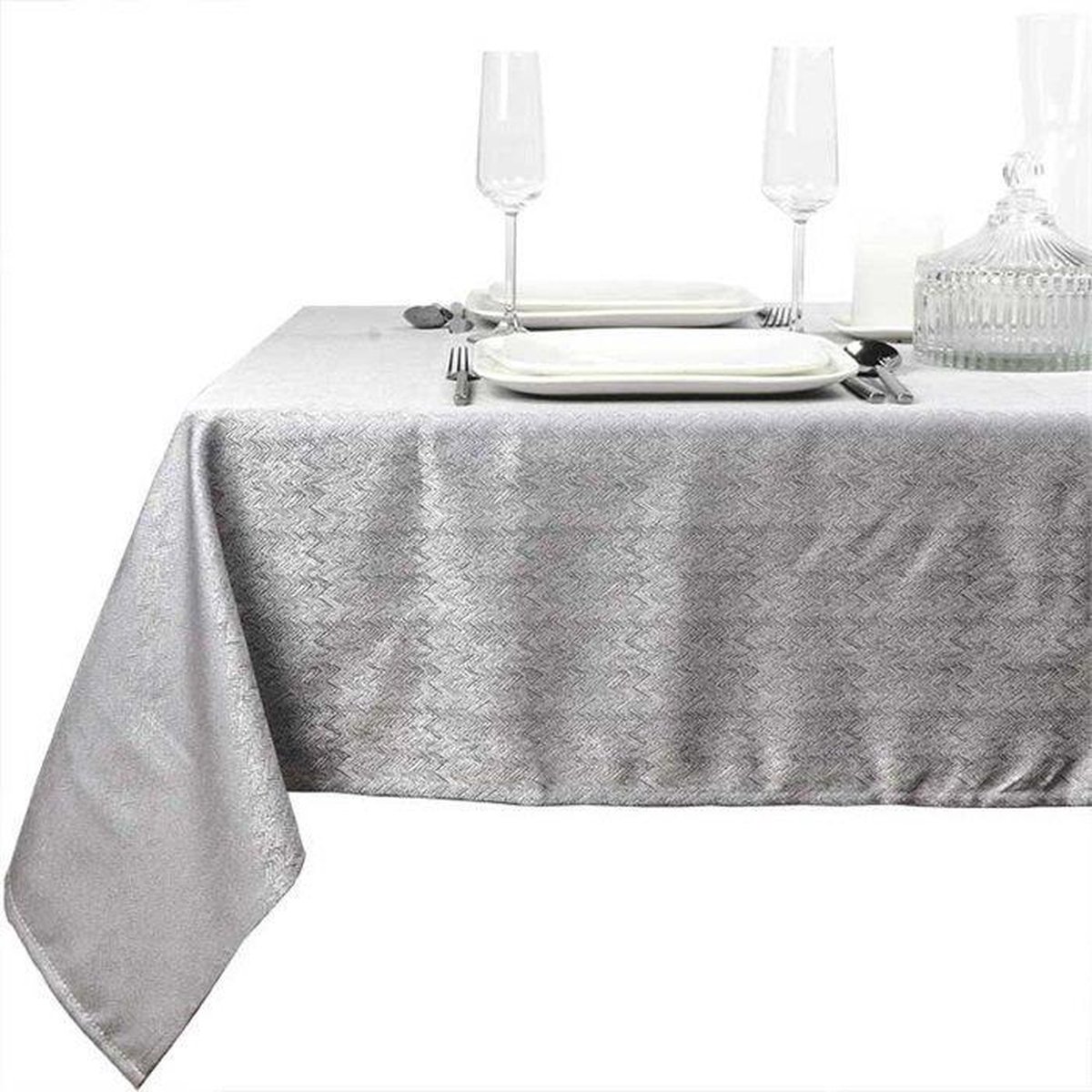 Tafelkleed Oda 150x200cm grijs
