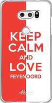 6F hoesje - geschikt voor LG V30 (2017) -  Transparant TPU Case - Feyenoord - Keep calm #ffffff