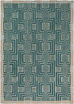 Ted Baker - Kinmo Green 56807 Vloerkleed - 140x200 cm - Rechthoekig - Laagpolig Tapijt - Design - Meerkleurig