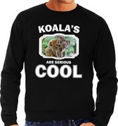 Dieren koalaberen sweater zwart heren - koalas are serious cool trui - cadeau sweater koala/ koalaberen liefhebber XL