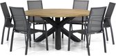 Lifestyle Ultimate/Rockville 160 cm rond dining tuinset 7-delig