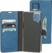 Mobiparts hoesje geschikt voor Samsung Galaxy A42 5G - Wallet/Boekhoesje - Eco Leer - Magneet Sluiting - Opberg vakken - Blauw