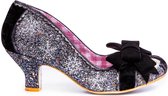 Irregular Choice Party Snow Queen 50's Pumps Zwart Zilver
