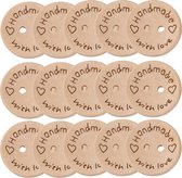 Glim® Originele Houten Knopen 15 stuks - 20mm - Handmade with love - Knoop - voor naaien - hobby