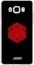 Samsung Galaxy J5 (2016) Hoesje Transparant TPU Case - D20 - Black #ffffff