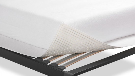Beter Bed Molton Hoeslaken en Anti-Slip Matrasonderlegger - Beschermingspakket - 180x200x30 cm