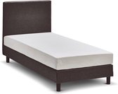 Beter Bed Basic Box Ambra vlak met Easy Pocket matras - 90 x 200 cm - donkergrijs