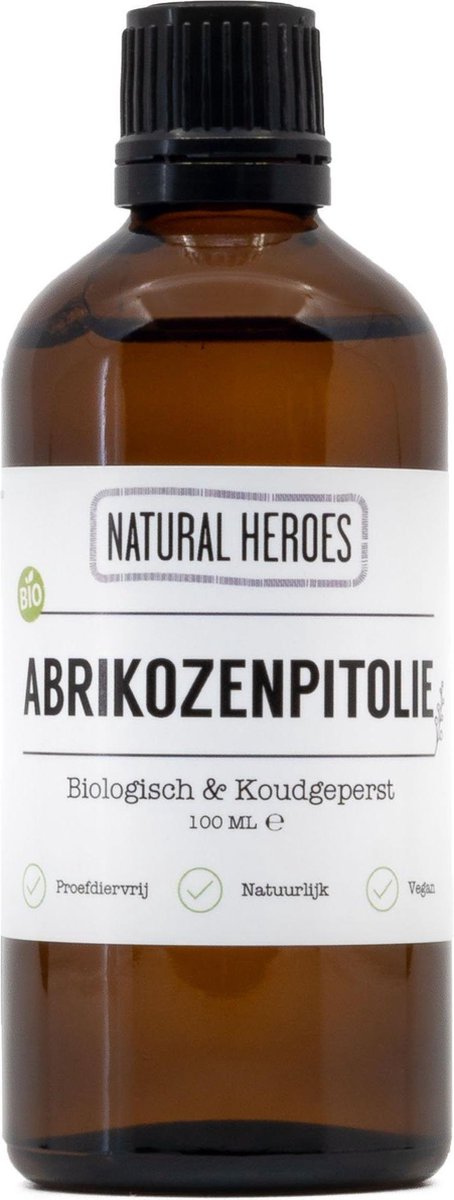 Goedkoopste Natural Heroes - Abrikozenpitolie (Biologisch & Koudgeperst) 300 ml