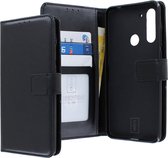 Motorola Moto G8 Power Bookcase hoesje - CaseBoutique - Effen Zwart - Kunstleer