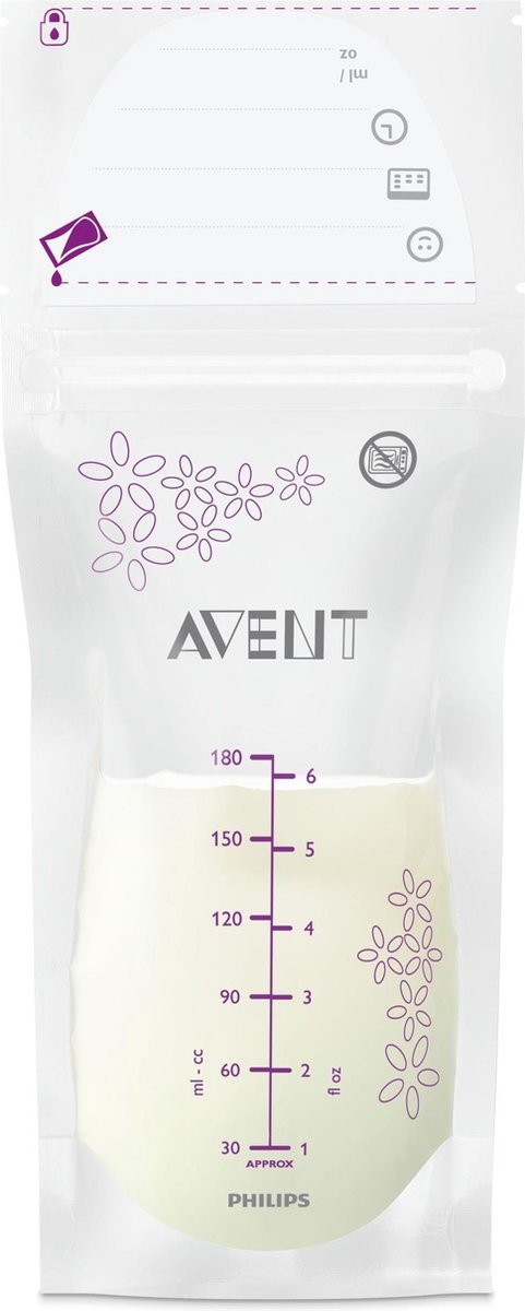 Philips Avent SCF603/25 - Moedermelk bewaarzakjes - 25 zakken - 180 ml van Philips — afbeelding 4