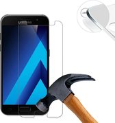Screenprotector Glas - Tempered Glass Screen Protector Geschikt voor: Samsung Galaxy A3 2017 - 2x