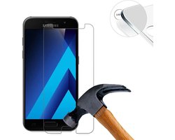 Screenprotector Glas - Tempered Glass Screen Protector Geschikt voor: Samsung Galaxy A3 2017 - 2x