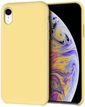 Siliconen Hoesje Backcover Geschikt voor iPhone XR - Geel