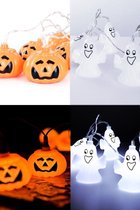 Halloween Lichtsnoer - Pompoen of Spoken - 8 Lampen
