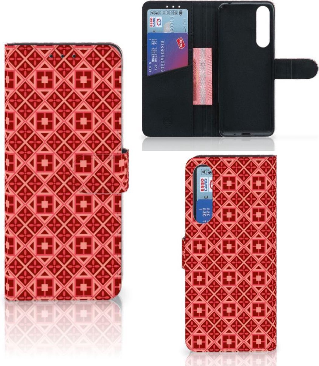 Sony Xperia 1 II Telefoon Hoesje Batik Rood