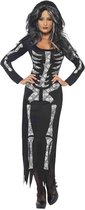 Costume adulte Halloween robe squelette taille M