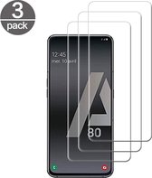 Screenprotector Glas - Tempered Glass Screen Protector Geschikt voor: Samsung Galaxy A80 / A90 - 3x