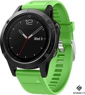 Siliconen sport bandje geschikt voor Garmin Fenix 5 - Plus & Sapphire - Fenix 6 - Pro & Sapphire - Garmin Fenix 7 - Solar & Sapphire Garmin Epix Gen 2 - Quickfit 22 / 22mm band voo