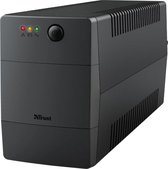 Trust Paxxon - UPS - 800VA met 2 Power Outlets - Overspanningsbeveiliging - Zwart
