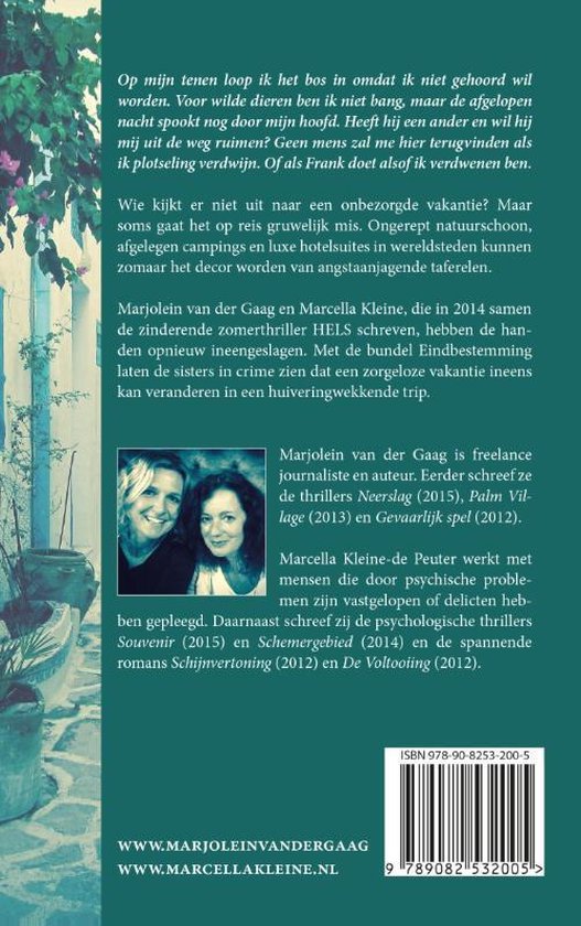 Boekcover met portret van twee vrouwen. Daaronder de titels van boeken door Marjolein van der Gaag en Marcella Kleine.