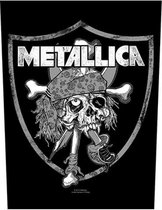 Metallica Rugpatch Raiders Skull Zwart