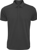 Fruit Of The Loom Heren vochtafvoerend poloshirt met korte mouwen (Zwart)