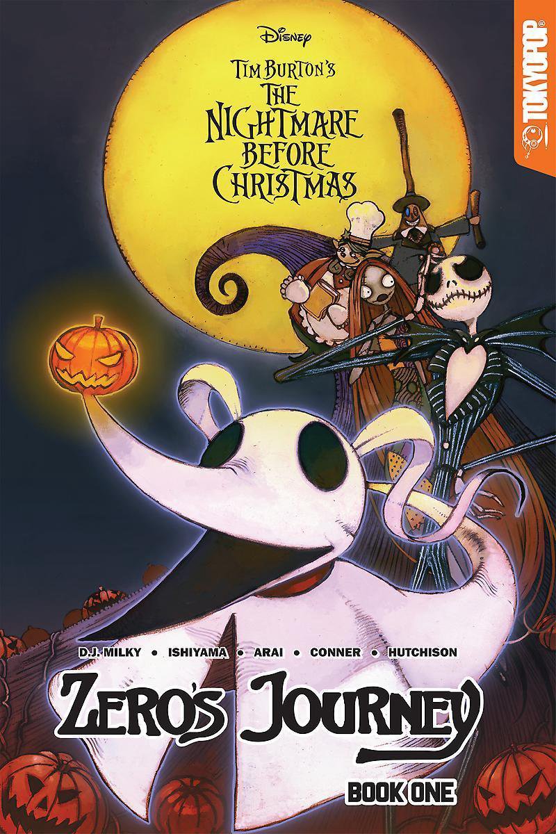 Disney Manga: Tim Burton's The Nightmare Before Christmas -- Zero's Journey Graphic Novel Book 1 (official full-color graphic novel, collects single chapter comic book issues #0 - #5) - D.J. Milky