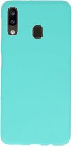 Wicked Narwal | Color TPU Hoesje voor Samsung Samsung Galaxy A20 Turquoise